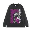 Camiseta de manga corta desgastada con estampado de cómic, peso pesado, talla grande, hombros caídos, estilo urbano, estilo bidimensional, marca unisex de moda