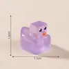 Paisagem miniatura transfronteiriça, grade de pixels que brilha no escuro, pequenas figuras de patinhos amarelos, acessórios decorativos fofos para DIY, mini enfeites