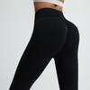 Pantalones Deportivos de Fitness Yoga de Alta Elasticidad Sin Costuras Transfronterizos Europeos y Americanos, Pantalones Levanta Glúteos, Pantalones de Pilates para Correr Fitness de Glúteo de Durazno para Mujer