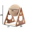 Bola de corda de cânhamo arranhador para gatos para aliviar o tédio brinquedo para gatos moedor de garras auto-hi para gatos não solta detritos vertical resistente ao desgaste bola arranhadora arranhador