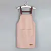 Nuevo Delantal Estilo Coreano para Cocina Casera, Impermeable y a Prueba de Aceite, Delantal Específico para Catering para Mujer, Ropa de Trabajo, Logo y Texto Personalizables