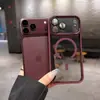 Funda de Teléfono Magnética de Metal para Lente Iphone18Promax Adecuada para Apple 17 Transparente de Gama Alta Protectora 16