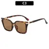 Gafas de sol cuadradas de montura grande, de alta gama, a la moda, para mujer, estilo retro, protección solar para hombre, gafas de sol transfronterizas