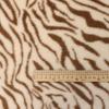 Directamente del Fabricante, En Stock Piel de Conejo Estampada, Piel de Conejo Pequeña de Alta Calidad de 10 mm con Estampado Grande de Zebra, Adecuada para Telas de Bolsos, Ropa y Pantuflas de Otoño e Invierno