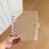Estilo Coreano Viento Ins A6 Cuadrado PVC Transparente Diario de Hojas Sueltas 3 Pulgadas Libro Guka de Persecución de Estrellas 6 Agujeros Álbum de Almacenamiento de Color Caramelo