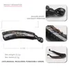 Accesorios para el cabello estilo ins coreano Elegantes y con Temperamento Full Diamante Ácido Acético Clip de Resorte Curvo Clip Banana Clip Vertical Clip para la Parte Trasera de la Cabeza Clip para Cola de Caballo