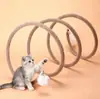 Túnel de Mola Dobrável para Gatos Brinquedo para Gatos Vara de Provocar Sino Artefato de Descompressão Cansar a Energia Brinquedo para Cachorro Brinquedo para Gato