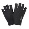 Guantes de Ciclismo Antideslizantes con Protección Solar para Hombres y Mujeres, Guantes de Conducir de Spandex Delgados Sin Dedos de Verano, Guantes de Pesca con Dos Dedos Expuestos, Guantes Elásticos de Medio Dedo para Recoger Té