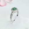 Anillo de Jade Azul Hielo Grado A Natural Guan Yu Anillo de Jadeíta para Mujeres Transmisión en Vivo Venta al por Mayor Dropshipping S4090801