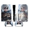 Adequado para Ps5 Slim, Película Adesiva, Película Protetora, Anti-Risco, Skin à Prova d'Água, Pode Ser Usado para Ambas as Versões (com Drive Óptico e Digital)