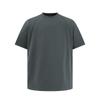 Camiseta americana vintage bordada com letras, cor sólida, combinando, simples, de manga curta, para homens e mulheres, blusa solta e casual de verão para casais