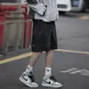 Pantalones cortos casuales de estilo japonés para hombre, de marca de moda de gran tamaño, estilo americano, funcionales, retro, para verano