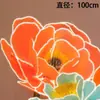 Flores Artificiais Grandes Emissoras de Luz LED para Exibição em Shopping, Flores Decorativas Grandes para Montagem de Cenário de Casamento, Flores Artificiais de Peônia