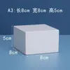 Adereços de Fotografia Geométrica Cubo Quadrado Branco Sapatos Cosméticos Adereços de Fotografia Suporte de Exibição Exibição de Joias