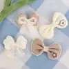 Café con Leche Otoñal Orejas de Conejo Malla Cisne Lazo Decorativo DIY Ropa Infantil Accesorios para Pantimedias Accesorios de Yiwu