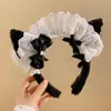 Diadema de Felpa con Orejas de Gato para Mujer, Adorno para el Cabello Lindo y Original de Gato, Pasador con Cascabel, Collar, Diadema de Cosplay, Accesorio Sexy