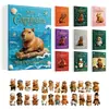 Calendario de cuenta atrás de Navidad 2026 transfronterizo, caja sorpresa, mini colgante de marmota, caja de regalo de calendario de Navidad