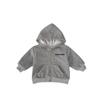Ins Nueva Chaqueta de Terciopelo con Capucha para Niños Otoño e Invierno Cárdigan con Letras Sudadera Bebé Niño Top Chaqueta de Moda