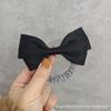Estilo coreano Sweet Girl Estudante Adulto Acessórios para o Cabelo Preto Bow Head Corda Rabo de Cavalo Anel de Cabelo Banda de Couro Corda de Cabelo Acessórios para o Cabelo