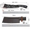 Cuchillo para Cortar Huesos y Matar Dragones, Hacha Afilada Forjada a Mano, Cuchillo Multifuncional para el Hogar, Cuchillo de Cocina para Cortar Huesos, Engrosado para Cortar Leña