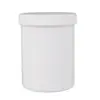 Botella de Plástico de 1L Tanque de Tinta Blanca de 500g Botella Blanca de Boca Ancha de 1L Tapa de Rosca Barril de Embalaje Opaco a la Luz de 1000g
