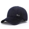 Sombrero para hombres de mediana edad y ancianos, gorra de otoño e invierno para padre, gorra de béisbol para anciano, gorra casual cálida para exteriores de abuelo