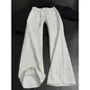 Pantalones Casuales Retro para Hombre Otoño Estilo Perezoso Pantalones de Pierna Ancha Caída Pantalones Largos de Pierna Recta Corte Americano Oblicuo Pantalones Scimitar Micro Acampanados