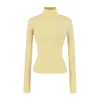 Camisa Interior de Lana Pure Desire Hot Girl Cuello Alto Otoño 2025 Nueva Ajustada y con Temperamento Top Interior de Manga Larga