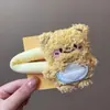 Osito de Mantequilla Lindo Pasador para el Cabello de Mujer Dibujos Animados de Felpa para Flequillo Lateral Pasador Ins Nicho Todo-partido Tocado Accesorios para el Cabello