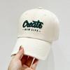 Gorra de béisbol con letras bordadas de marca de moda de verano para mujer, gorra de béisbol estilo coreano con aspecto de cara pequeña, gorra con visera suave a prueba de sol para hombres