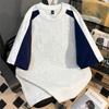 Ventas Directas de Fábrica [Tela Nueva Suo Luo] Hecho a Medida - Camiseta de Verano Estilo Callejero con Estampado de Letras para Mujeres y Parejas, Manga Corta Nuevo