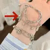 Pulseira de Estrela Sorridente Ins Nicho Fofa Luxo Leve Alta Qualidade Coração de Menina Feita à Mão com Contas Versátil Joia para Namorada