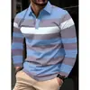 6 nuevas camisas tipo polo de manga larga con cuello y botones para hombre, de comercio exterior de Amazon, para vacaciones y uso casual