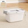 Caja de almacenamiento plástico un lote de ropa de acabado con tapa caja de almacenamiento para armario miscelánea dormitorio hogar caja para ropa
