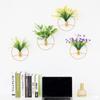 Ins Escandinavo Lujo Accesible Hierro Colgante Decoración de Pared Creativo Hogar Sala de Estar Colgante de Pared Arreglo Floral Decoración de Pared