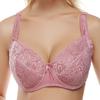 Sujetador para Mujer, Talla Grande, Ropa Interior Fina, Sujetador Ajustable, Envío Directo de una Pieza, Transparente, Transpirable, Encaje, Copa Completa