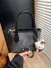 Bolsa Fashionável Estilo Coreano para Mulheres 2025 Outono e Inverno Nova Elegante Simples Nicho Bolsa de Ombro Bolsa Transversal Feminina