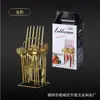 Juego de cubiertos portugués transfronterizo, cuchillo, tenedor y cuchara de acero inoxidable, juego de 24 piezas, vajilla estilo occidental, cuchillo para bistec, tenedor, cuchara, cuchara de postre