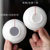 Coador de Chá de Porcelana Jade Branco Dehua Filtro de Chá Separador de Chá Cerâmico Filtro de Chá Não Tecido Acessórios de Chá Kung Fu