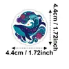 Novo Conjunto de 50 Adesivos de Animais Tropicais Estilo Étnico, Totens Florais Pintados à Mão, Adesivos à Prova d'Água para Decoração de Mala
