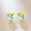 [Tigres del Zodiaco Doce] Aretes de Jade Natural Grado A con un Diseño de Nicho Estilo Chino, Aretes Suaves y Lindos para Mujeres