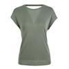 Top de Yoga Profesional de Belleza en la Espalda para Mujer Verano Ropa Exterior Elástica Camiseta de Manga Corta Ajustada Adelgazante Ropa Deportiva de Fitness
