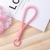 Cor de correspondência de telefone móvel cordão chaveiro simples curto caso de telefone móvel universal cordão criativo carro chaveiro ornamentos