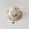 Sombrero de Bebé de una Sola Pieza Verano Nuevo Malla Transpirable Fina Gorra de Pescador Protección Solar Sombra Sombrero de Cubo de Dibujos Animados para Bebé
