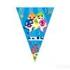 Nueva Colección de Banderines Triangulares con Temas de Dibujos Animados para Decoración de Fiestas de Cumpleaños y Festividades, Accesorios y Pancartas