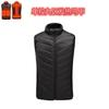 Chaleco calefactor de invierno con calefacción inteligente y cuello alto para hombre y mujer, de algodón eléctrico, con calefacción a temperatura constante.