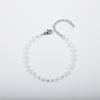 Pulsera de Acero Inoxidable con Cristales de 4 mm Cadena Trenzada de Cuentas Hecha a Mano Cadena de Cristal Hecha a Mano para Ropa Accesorios Joyería Combinación Perfecta