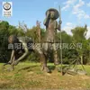 Escultura de Fibra de Vidrio de Cultura Agrícola y Costumbres Populares, Presentando una Figura en el Centro de una Plaza, Simulando un Agricultor Antiguo para Decoración de Plaza