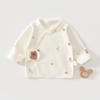 Ropa de media espalda para bebés recién nacidos de 0 a 3 meses, ropa de monje de algodón sin hueso, primavera y otoño, ropa para bebés recién nacidos de clase A para las cuatro estaciones