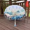Guarda-chuva de Papel de Óleo Pétala Borla Clássico Meninas Dança Desempenho Adereços Dinastia Han Guarda-chuva de Fotografia Decoração Cheongsam Guarda-chuva Infantil